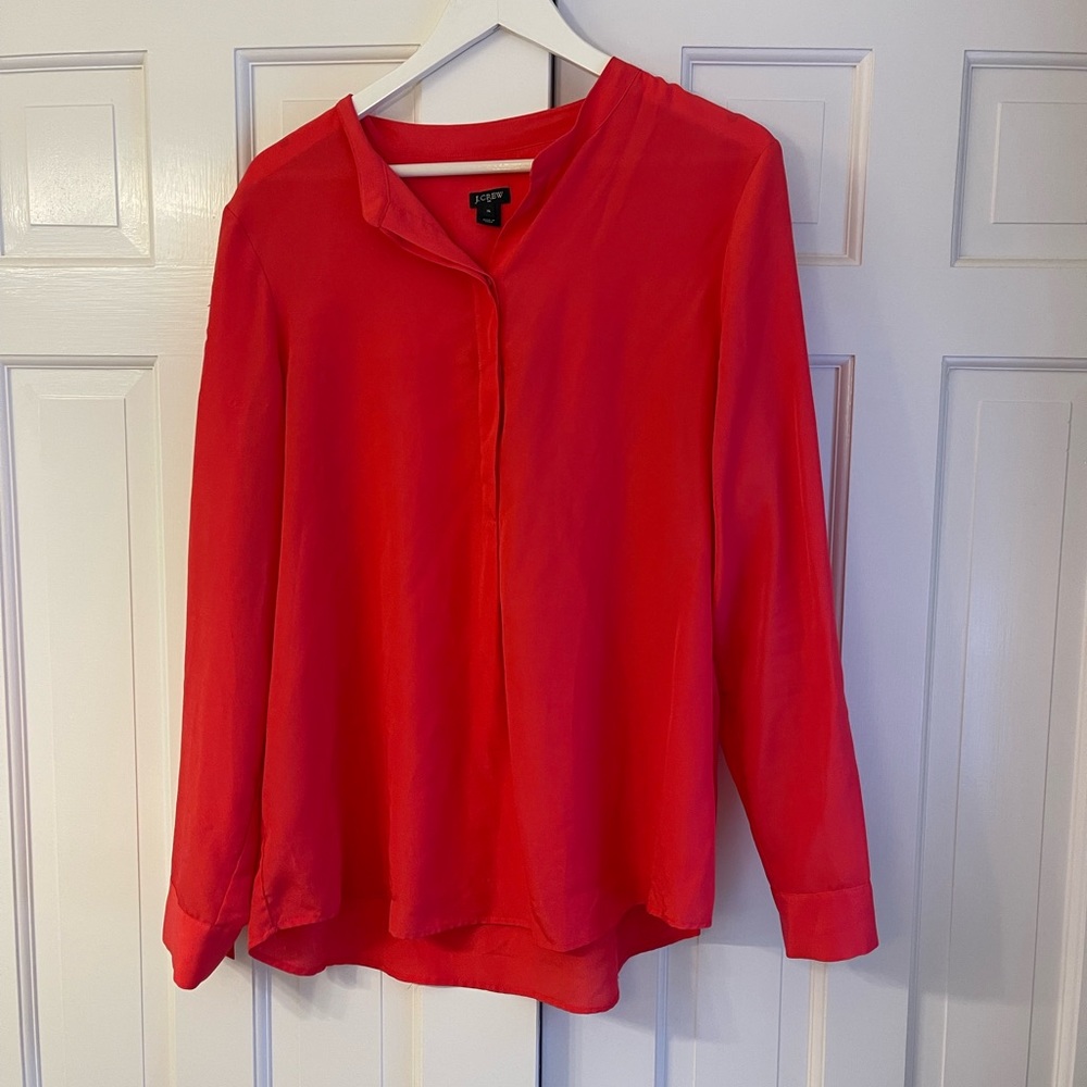 J.Crew blouse in coral